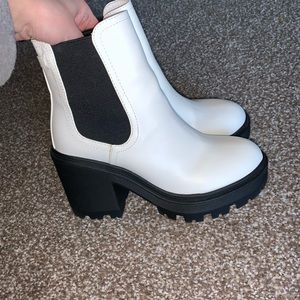 Urban Outfitters Chloe Chelsea boot in white